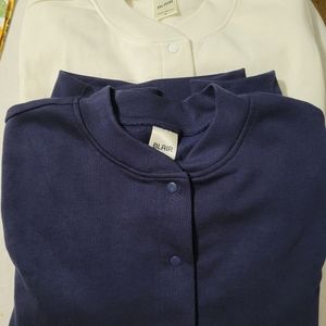 Two Blair fleece -lined snap front jackets